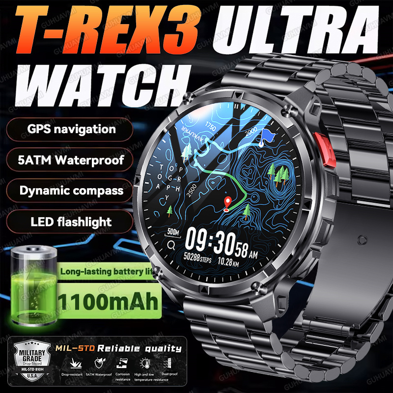 2026 新しい T-Rex3 ウルトラ 1100Mah ミ - Smartwatch Military Watches For Men のレビューと価格