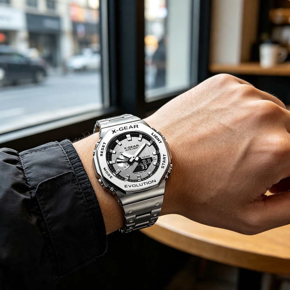X-GEAR デュアルディスプレイデジタルスポーツウォッチ  - Smartwatch Digital Watches For Women のレビューと価格