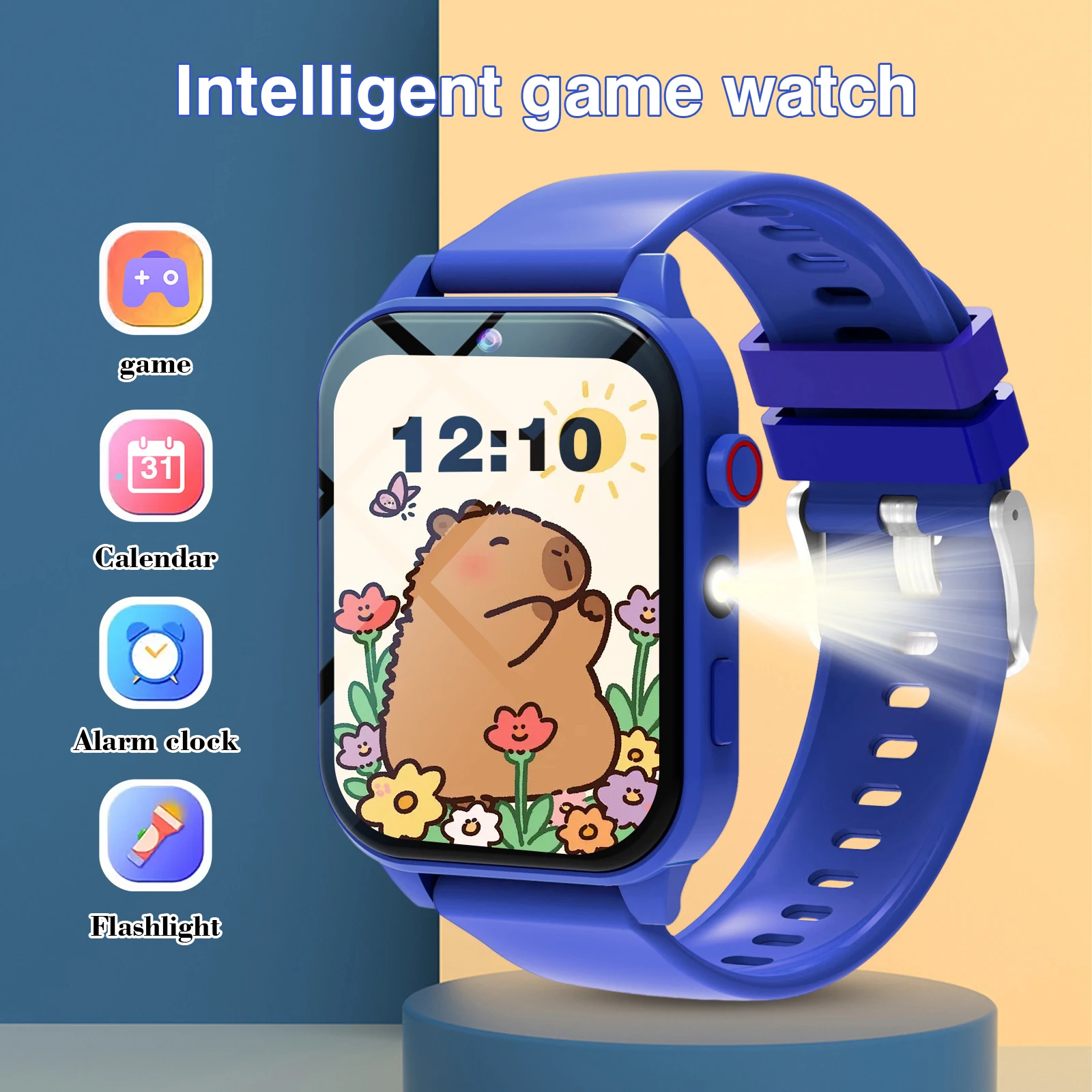キッズスマートウォッチ 18 ゲーム カメラ 防水 懐中電灯 - Smartwatch Watches For Children のレビューと価格