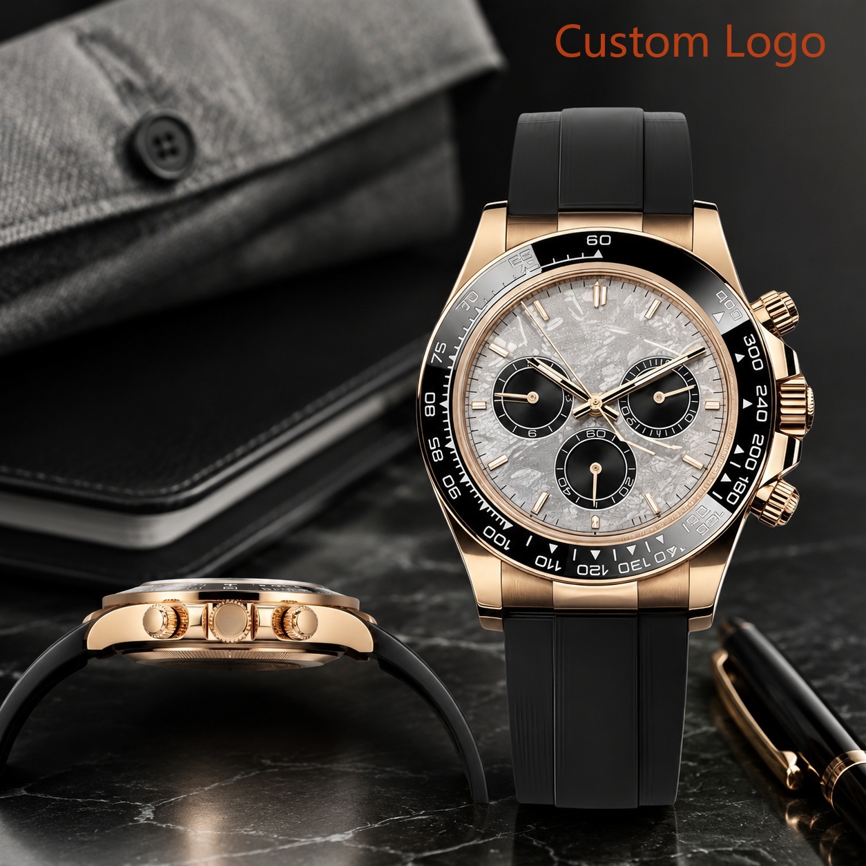 40mm 高級隕石文字盤メンズレーシング腕時計ポリッシュゴー - Luxury Ceramic Watch のレビューと価格