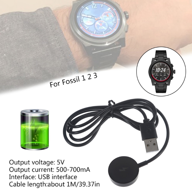 USB ウォッチ充電器アダプター スマートウォッチ充電ケーブ - Fossil Watches Smartwatch Charger のレビューと価格
