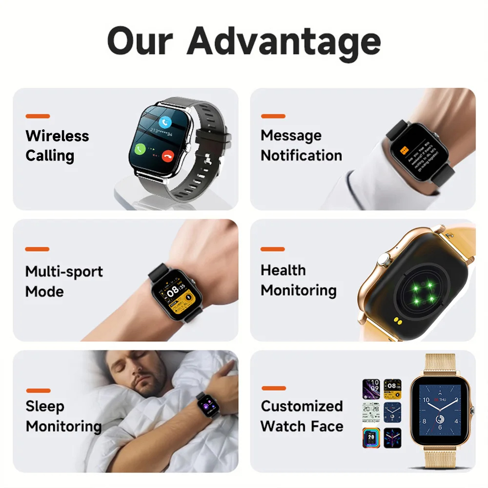 スマートウォッチ Android IOS 時計 1.83 イ - Smartwatch Watches Gift For Women のレビューと価格