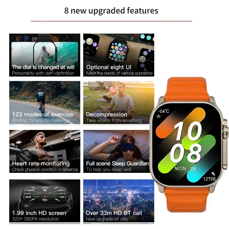 新型シリーズ9ウォッチ PK HK8 PRO MAX スマー - Smartwatch Watches For Women With Gps のレビューと価格