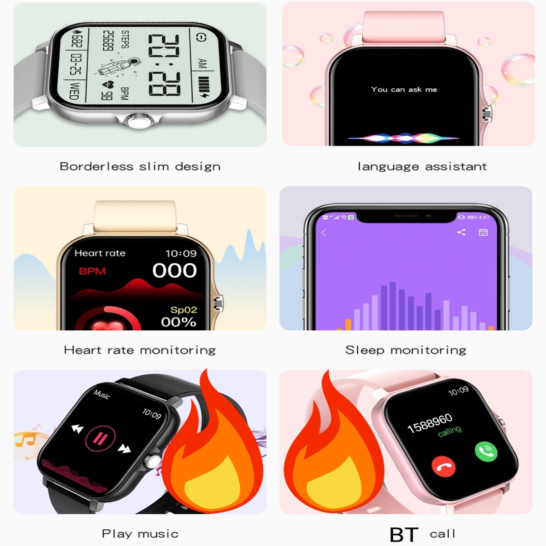 スマートウォッチ 2026 男性用スマートウォッチ 女性用  - Watch Smart Y68 のレビューと価格