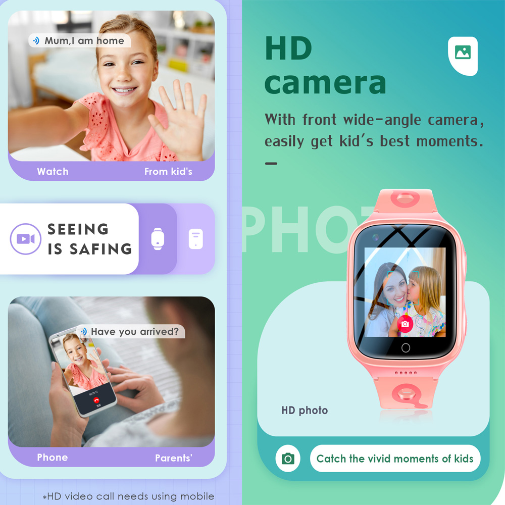 子供向けのコネクテッドウォッチ,GPS,wifi,電話,ビデ - Smartwatch Watches For Kids Sale のレビューと価格