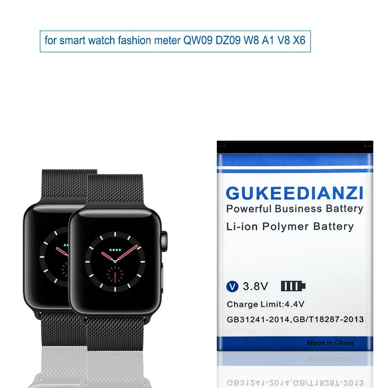 630mAh LQ-S1腕時計用バッテリー スマートウォッチ - Watch V8 のレビューと価格