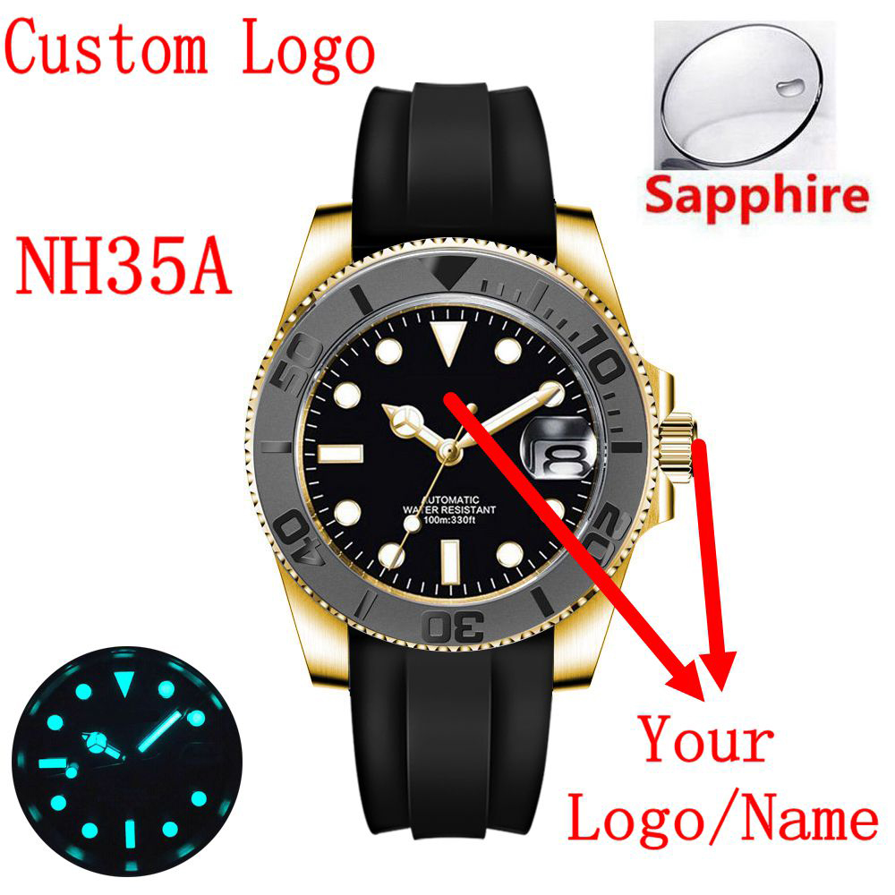 カスタムロゴ 40m防水 高級 NH35/ミヨタ 自動巻き機 - Luxury Ceramic Watch のレビューと価格