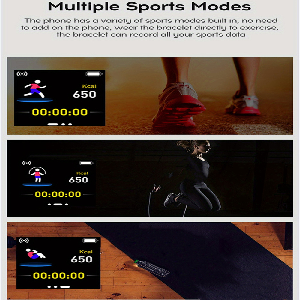 男性と女性のためのコネクテッドスポーツウォッチ,フィットネス - Watch Smart Y68 のレビューと価格