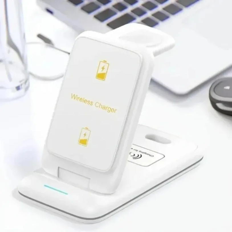 ポータブル折りたたみ式15W 3in1ワイヤレス充電ステーシ - Watch 7 Smartwatch Iphone のレビューと価格