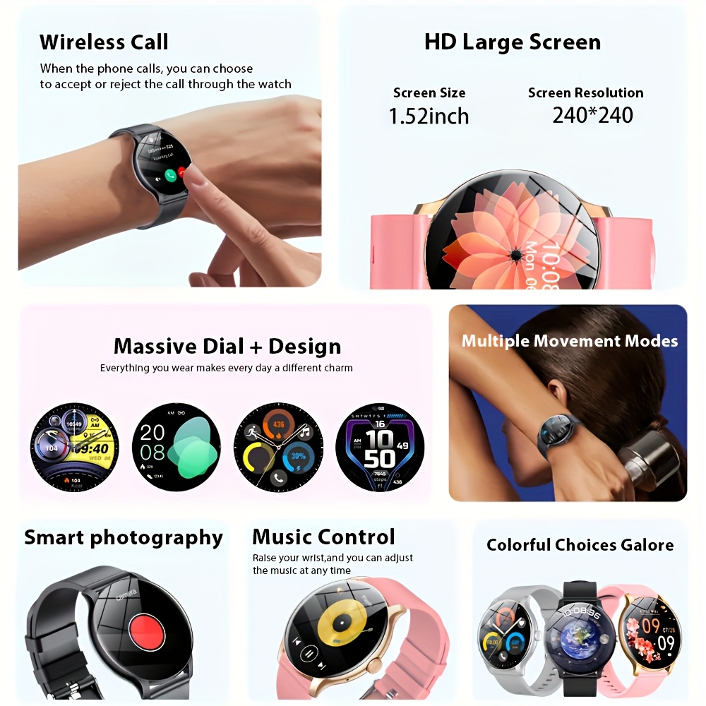 LAXASFIT アウトスポーツ スマートウォッチ Blue - Smartwatch Watches Gift For Women のレビューと価格