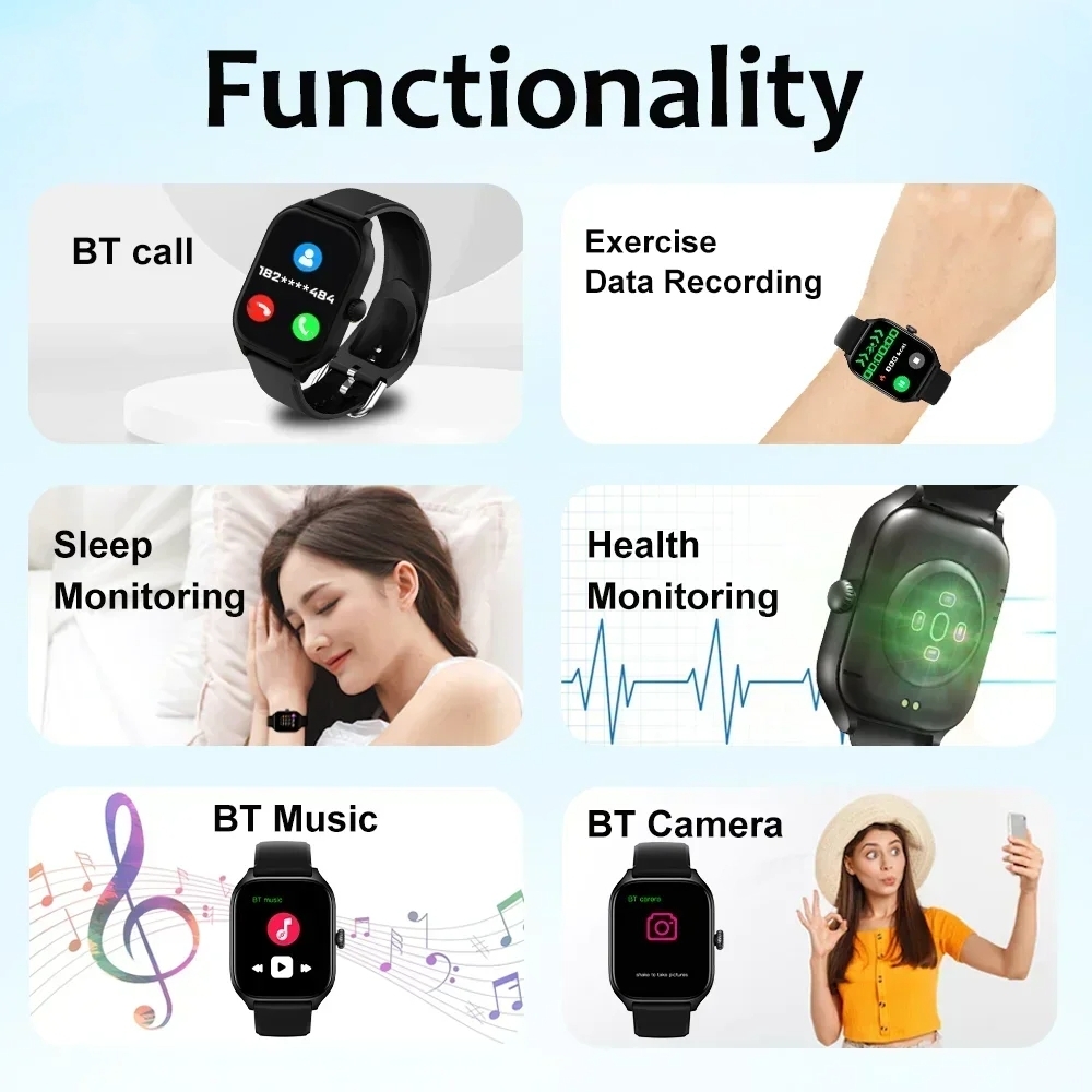 2026 新しいメンズスマートウォッチ女性のギフト 2.01 - Watch Smart Y68 のレビューと価格