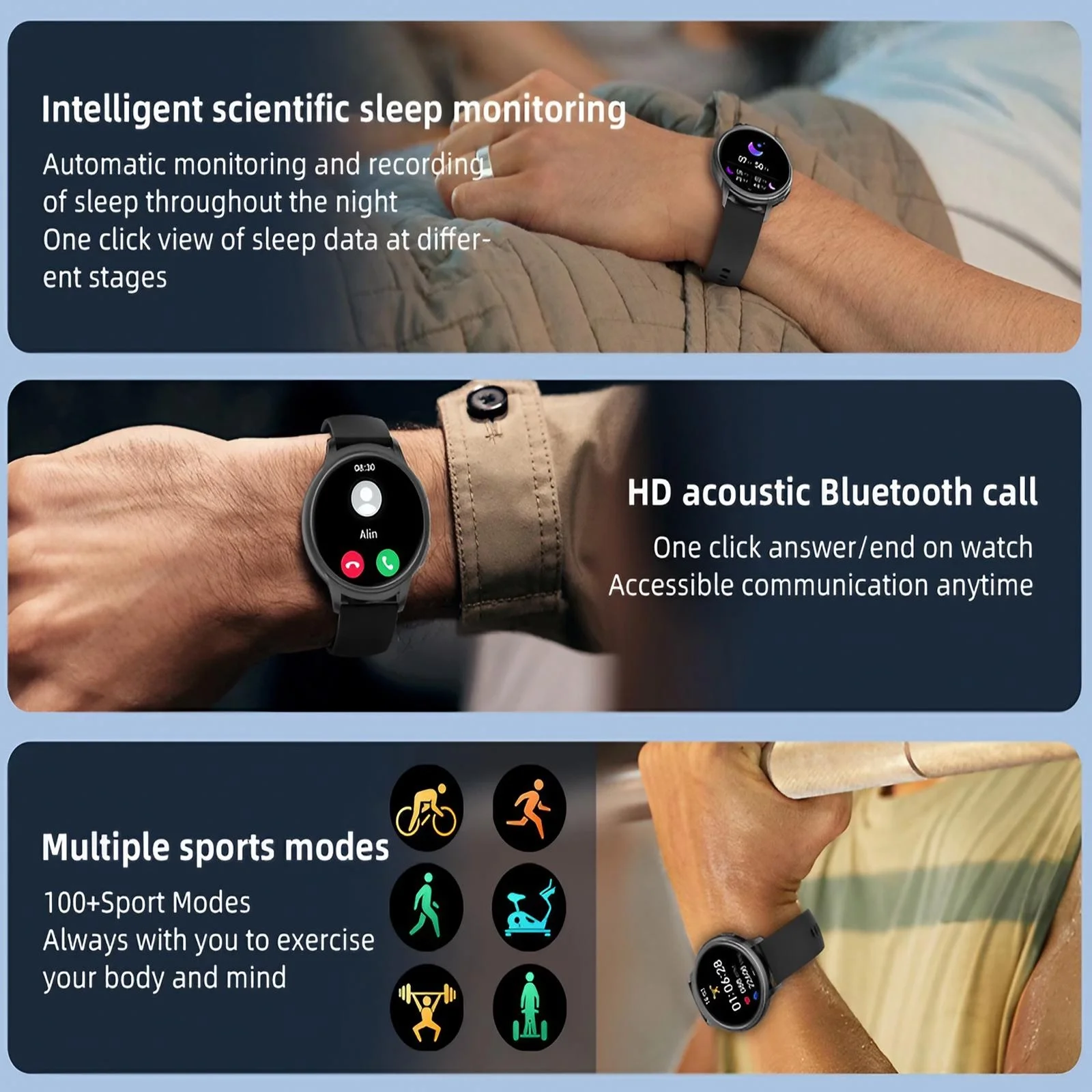 女性用スマートウォッチ 防水 心拍数 睡眠トラッカー 通話受 - Smartwatch Digital Watches For Women のレビューと価格