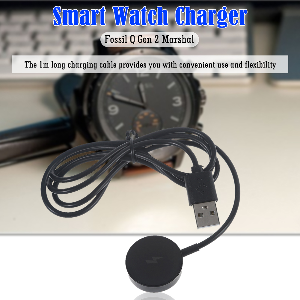 1 メートルスマートウォッチ磁気充電器短絡保護 USB 充電 - Fossil Watches Smartwatch Charger のレビューと価格