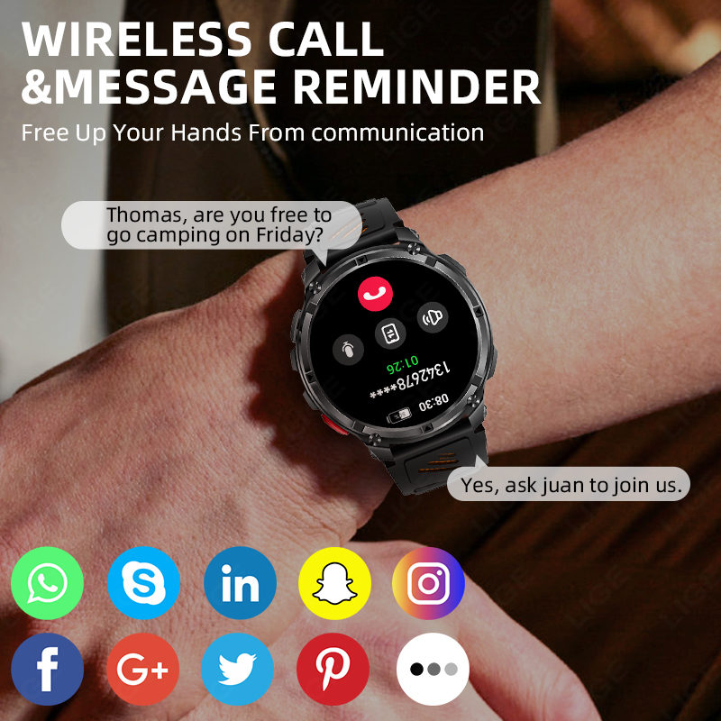 LIGE スマートウォッチ 2026 ホットセール 1100 - Smartwatch Watches For Sale のレビューと価格