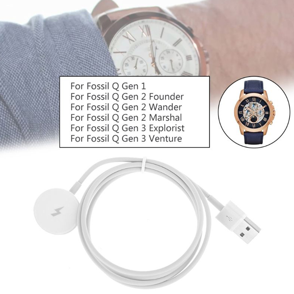 時計充電ケーブル USB 充電ドックケーブル 時計電源クレー - Fossil Watches Smartwatch Charger のレビューと価格