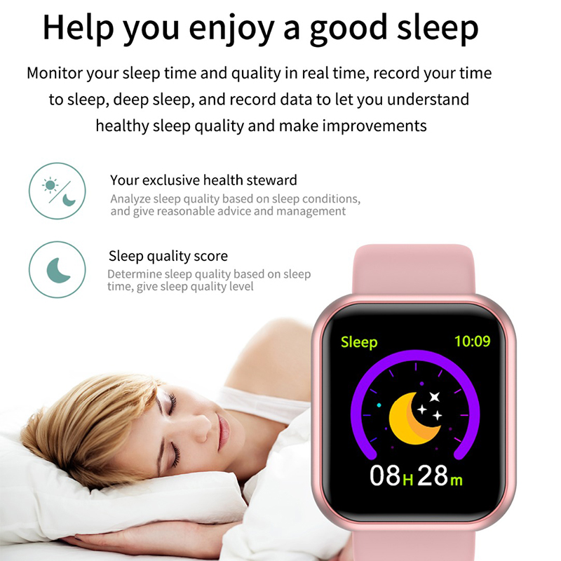 デジタル腕時計血圧心拍数モニター男性女性スマートブレスレット - Smartwatch Digital Watches For Women のレビューと価格